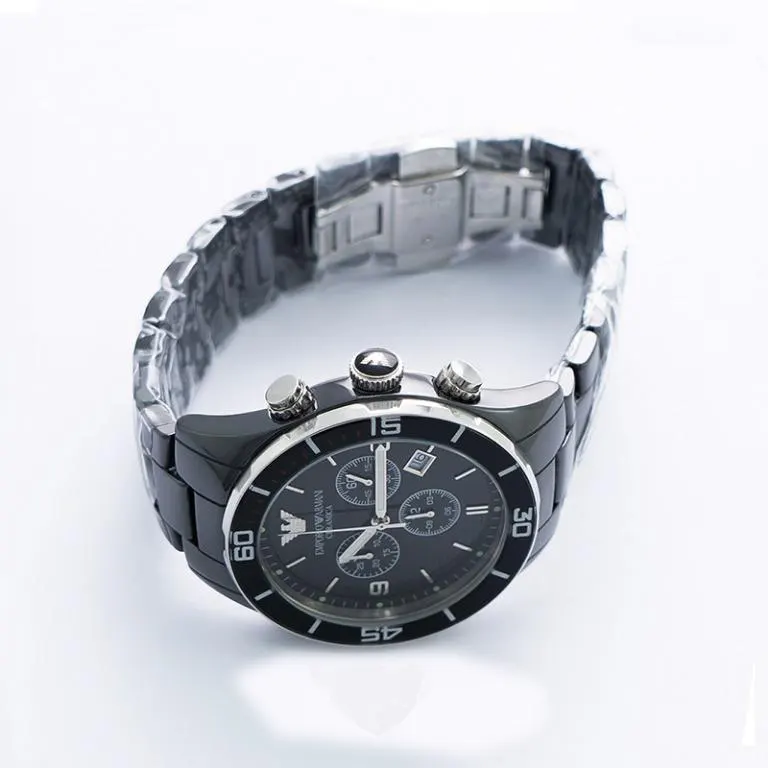 Emporio Armani Chronograph Black Dial Men s Watch AR1421 Watch Shop BD